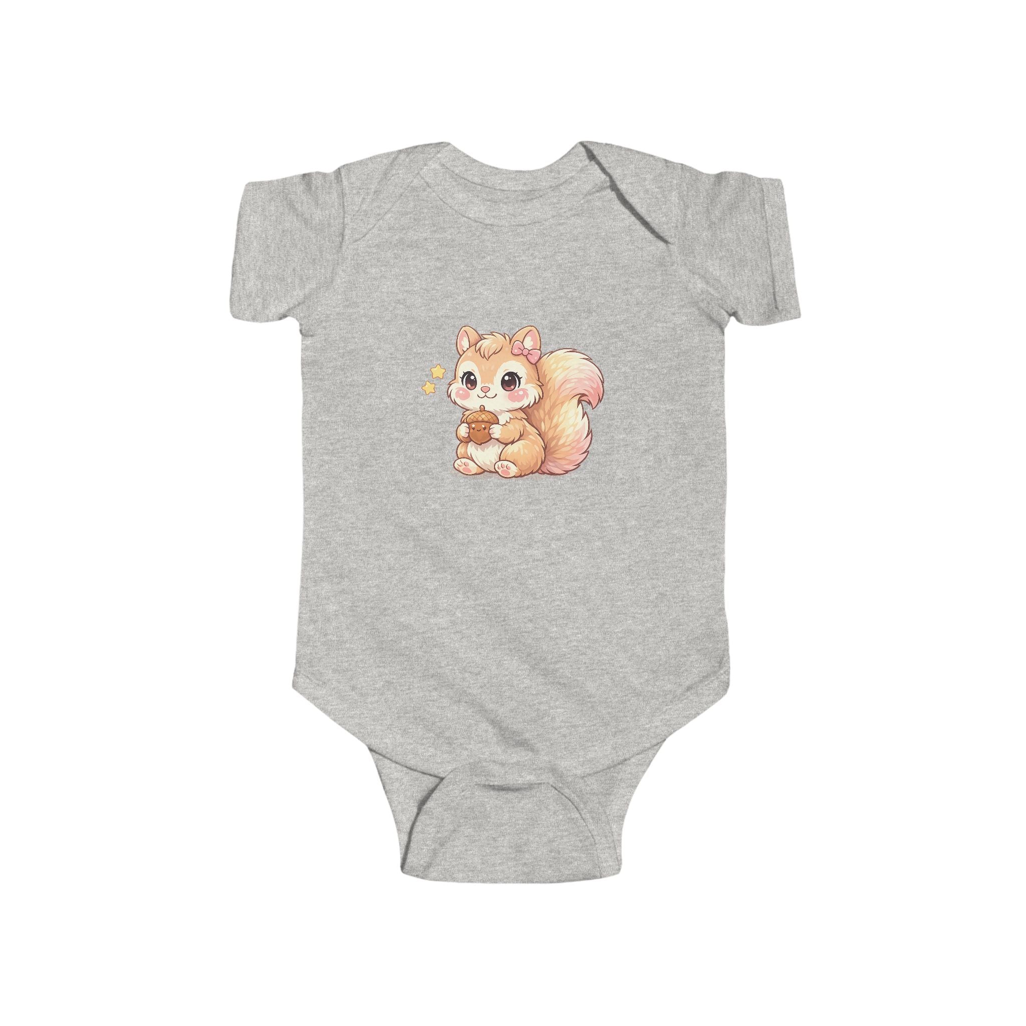 Cute Squirrel Baby Bodysuit — Adorable Woodland Infant Onesie