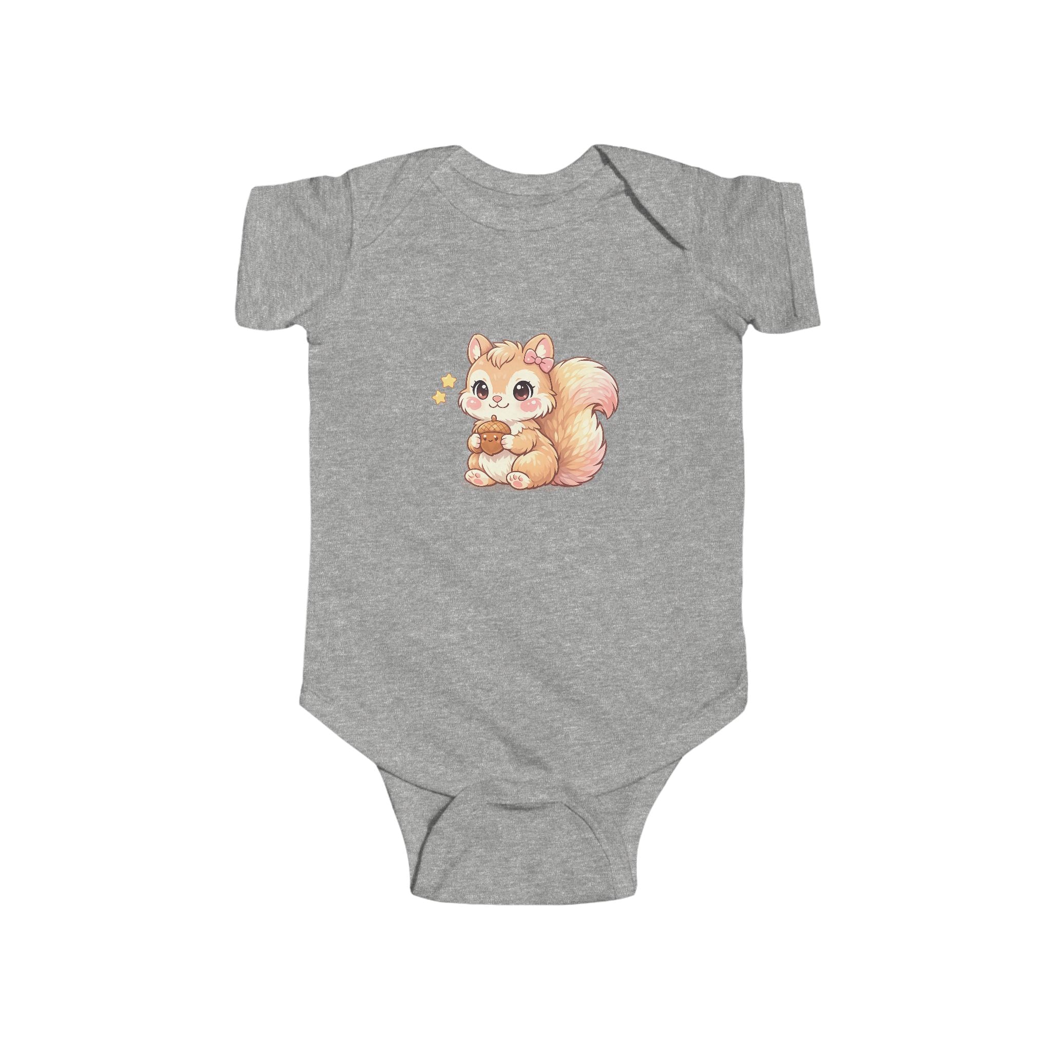 Cute Squirrel Baby Bodysuit — Adorable Woodland Infant Onesie