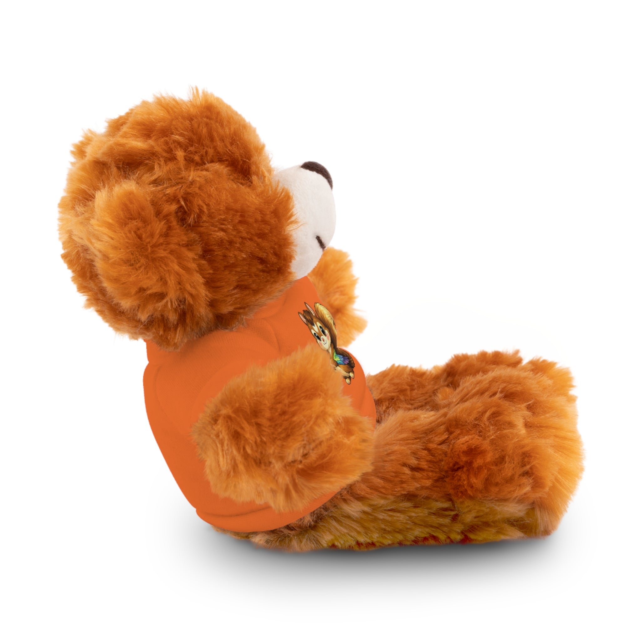 Cute Squirrel Plush Teddy with Graphic Tee — Adorable Stuffed Animal Gift