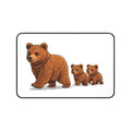 Bear Family Desk Mat — Cute Mama Bear with Cubs Mouse Pad