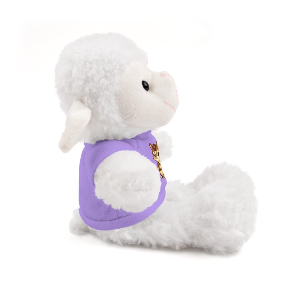 Cute Squirrel Plush Teddy with Graphic Tee — Adorable Stuffed Animal Gift