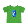 Baby Shark Graphic Tee – Cute Blue Cartoon Shark Infant T-Shirt