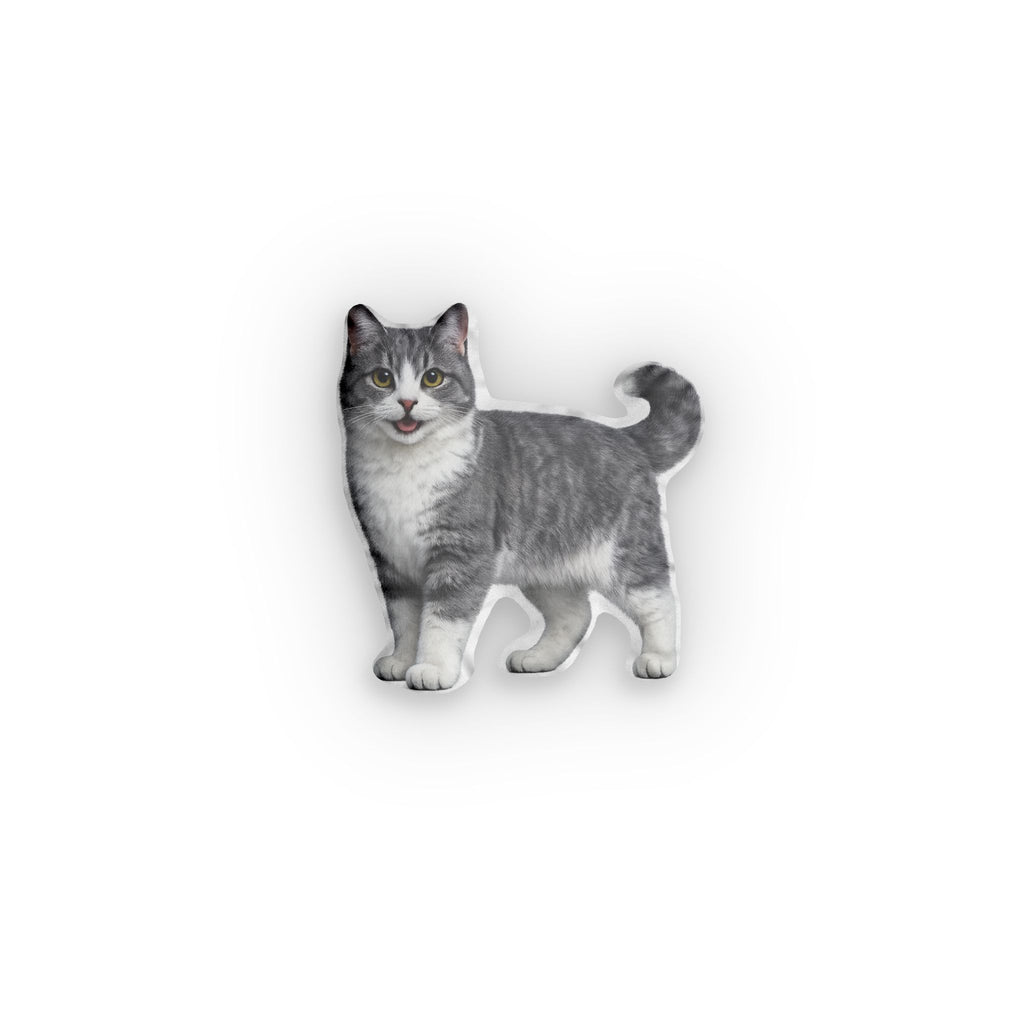 Custom Cat-Shaped Pillow — Personalized Photo Pet Pillow