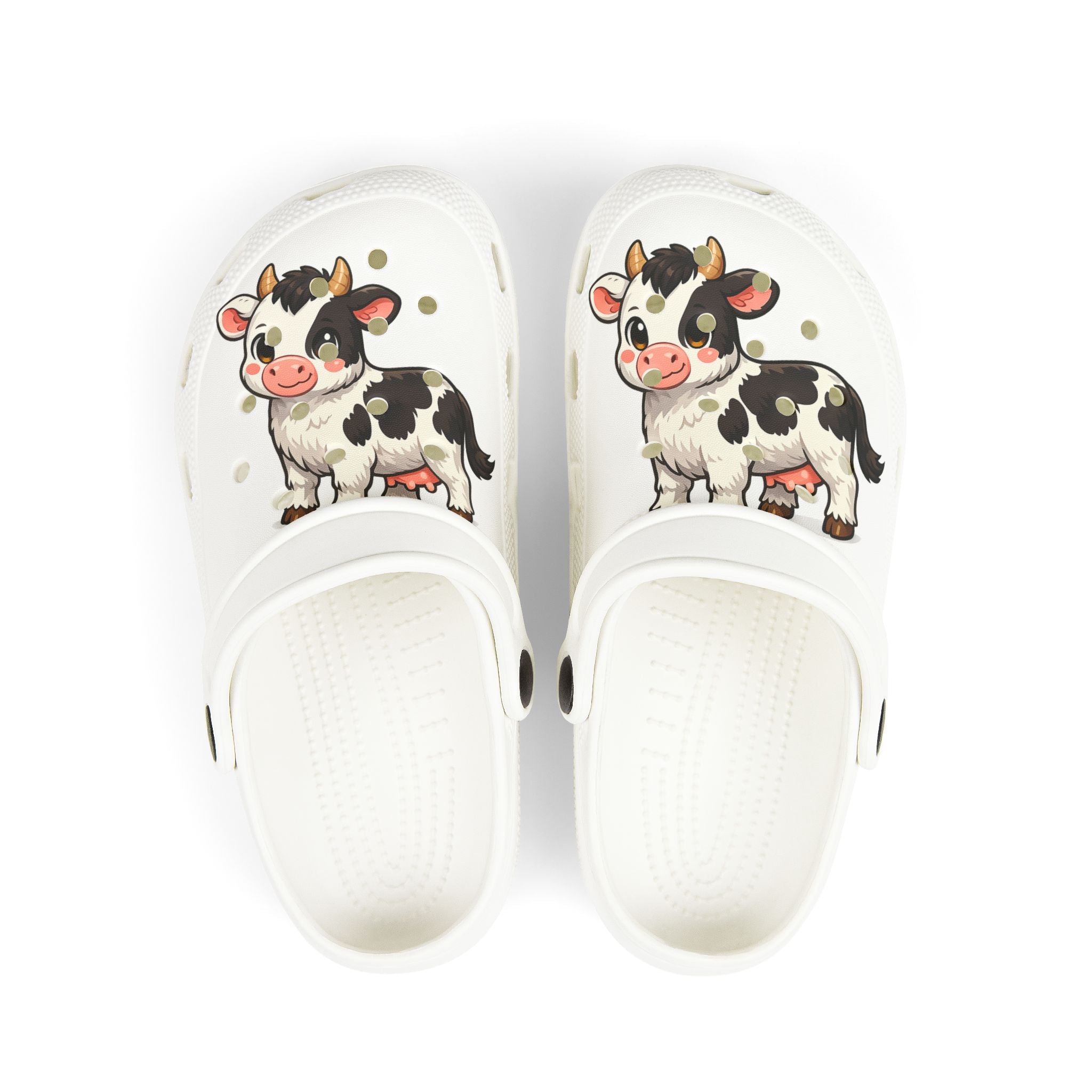 Kids Cow Print EVA Foam Clogs – Cute Farm Animal Slip-Ons