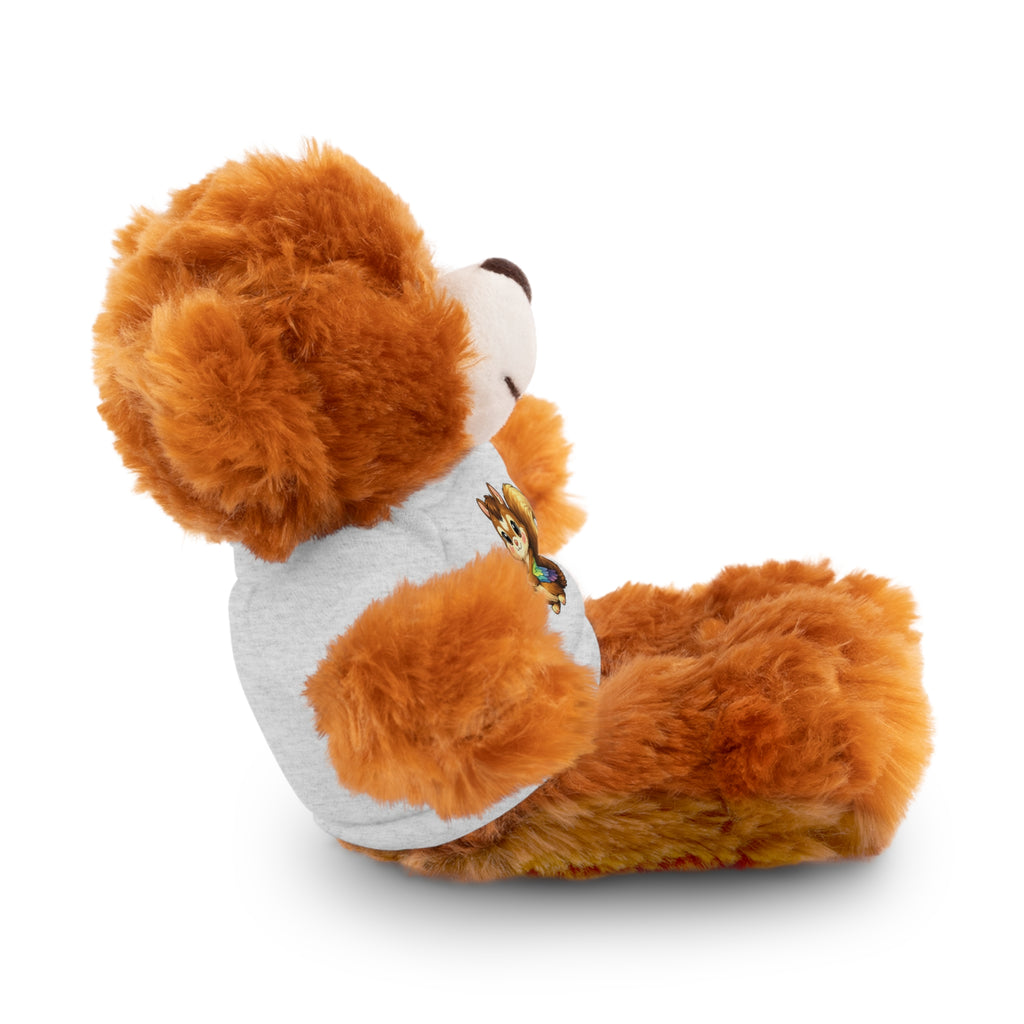 Cute Squirrel Plush Teddy with Graphic Tee — Adorable Stuffed Animal Gift