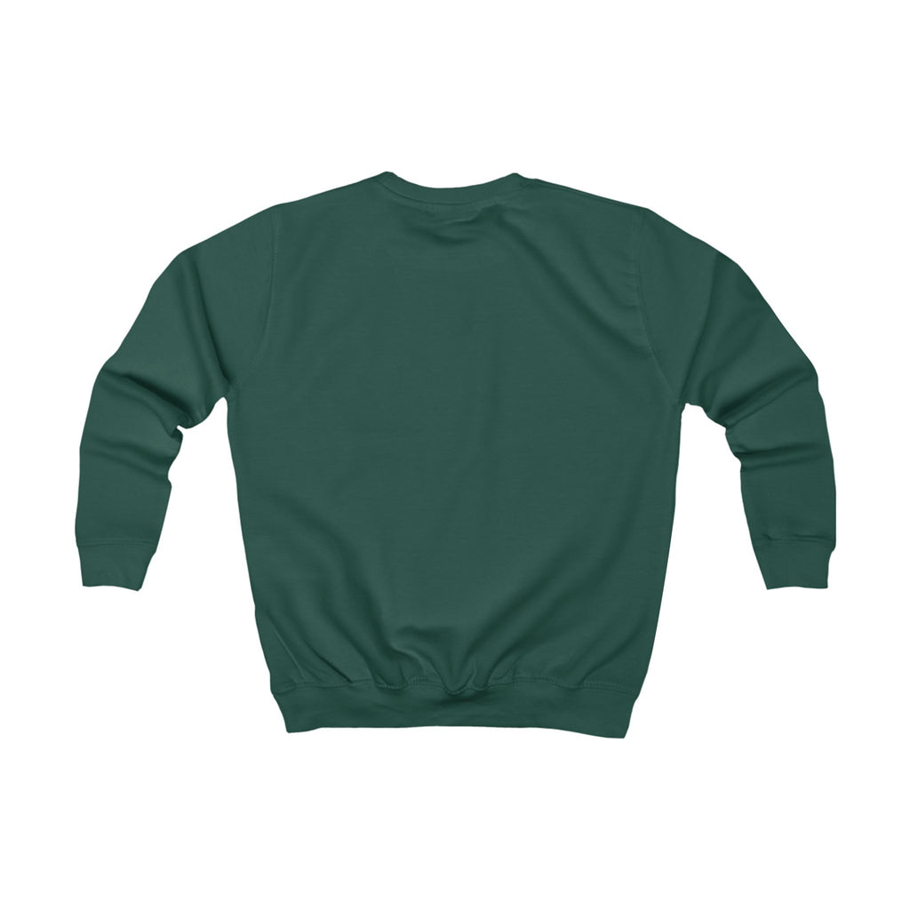 Kids Sweatshirt — Teal Doll Girl Graphic Pullover for Children