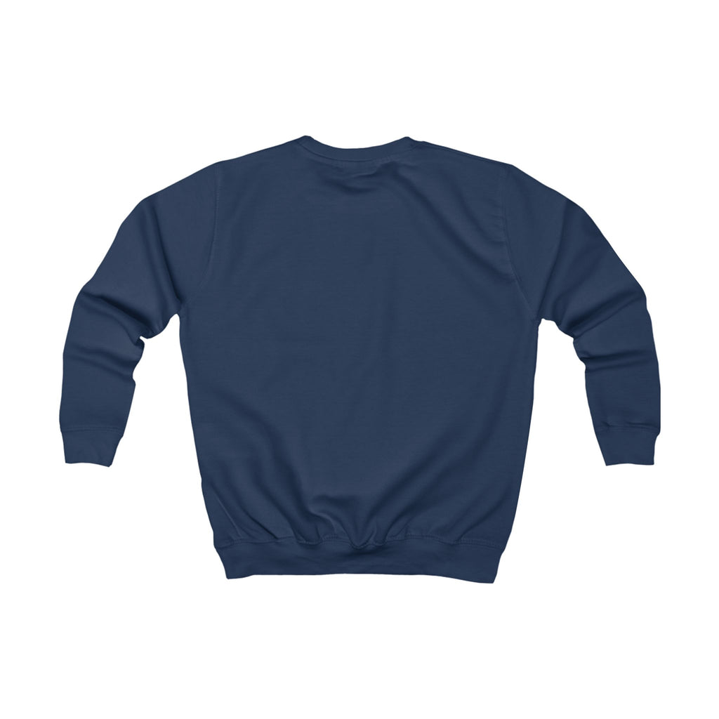 Kids Sweatshirt — Teal Doll Girl Graphic Pullover for Children