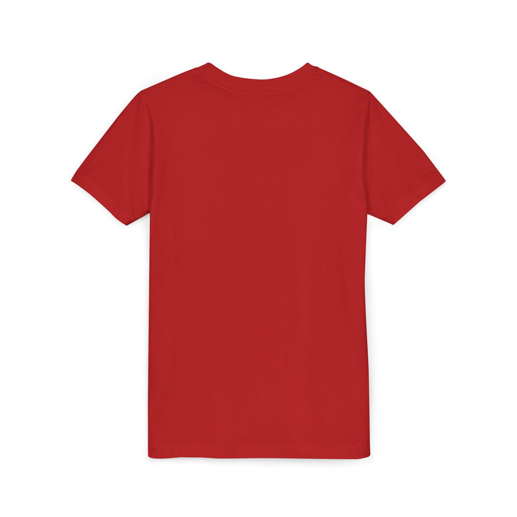 Youth Tee — Red Retro Pinup Girl Christmas Dress