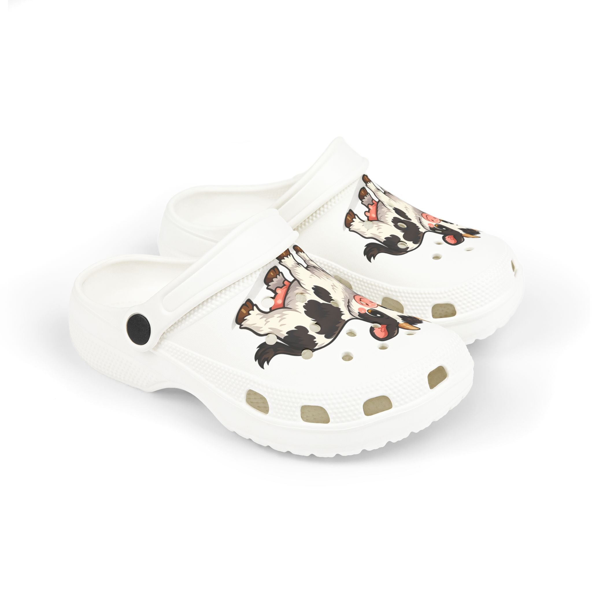 Kids Cow Print EVA Foam Clogs – Cute Farm Animal Slip-Ons