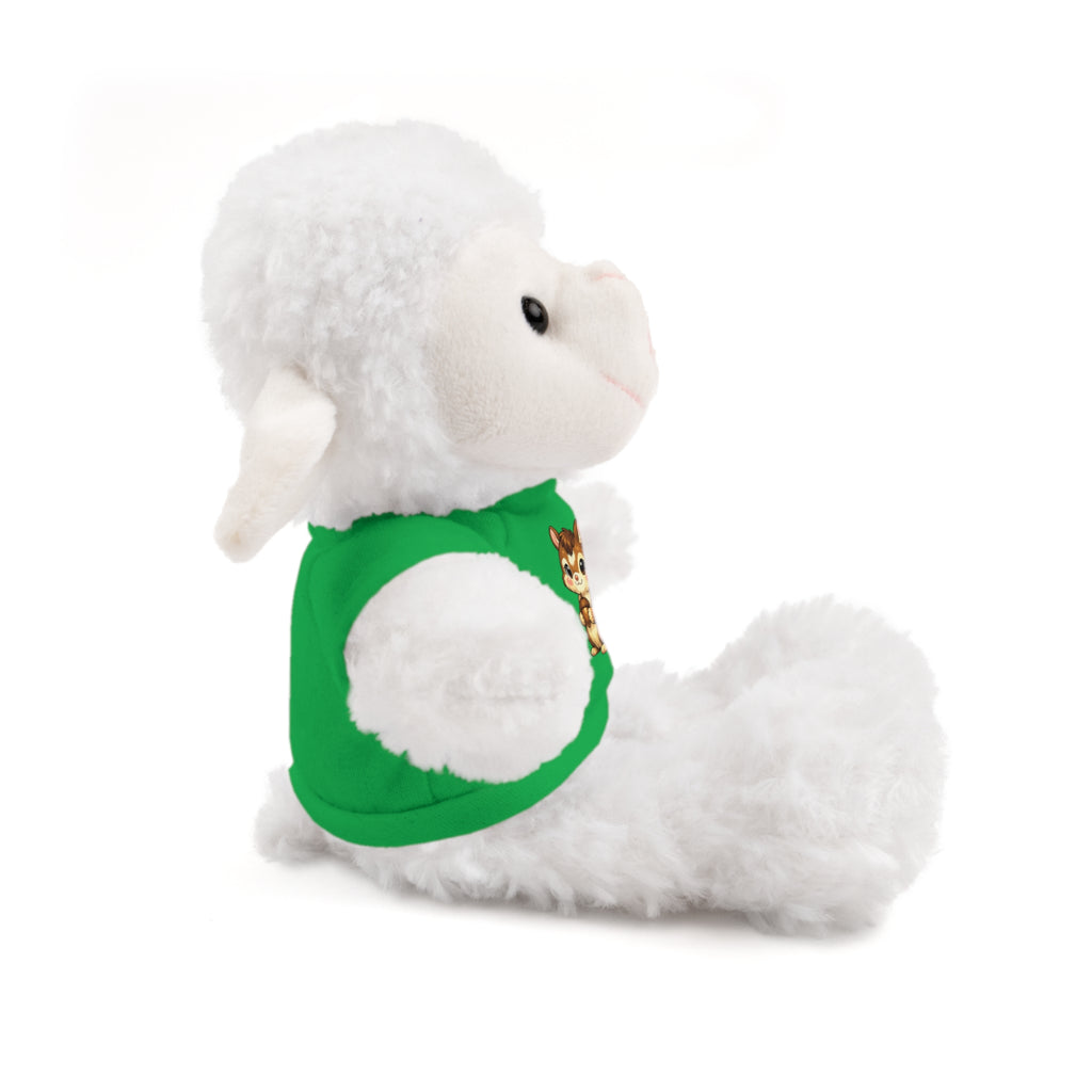 Cute Squirrel Plush Teddy with Graphic Tee — Adorable Stuffed Animal Gift