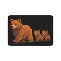Bear Family Desk Mat — Cute Mama Bear with Cubs Mouse Pad