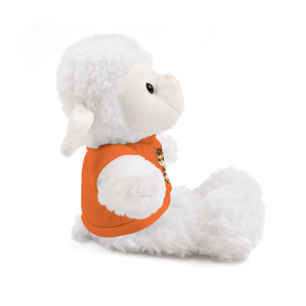 Cute Squirrel Plush Teddy with Graphic Tee — Adorable Stuffed Animal Gift