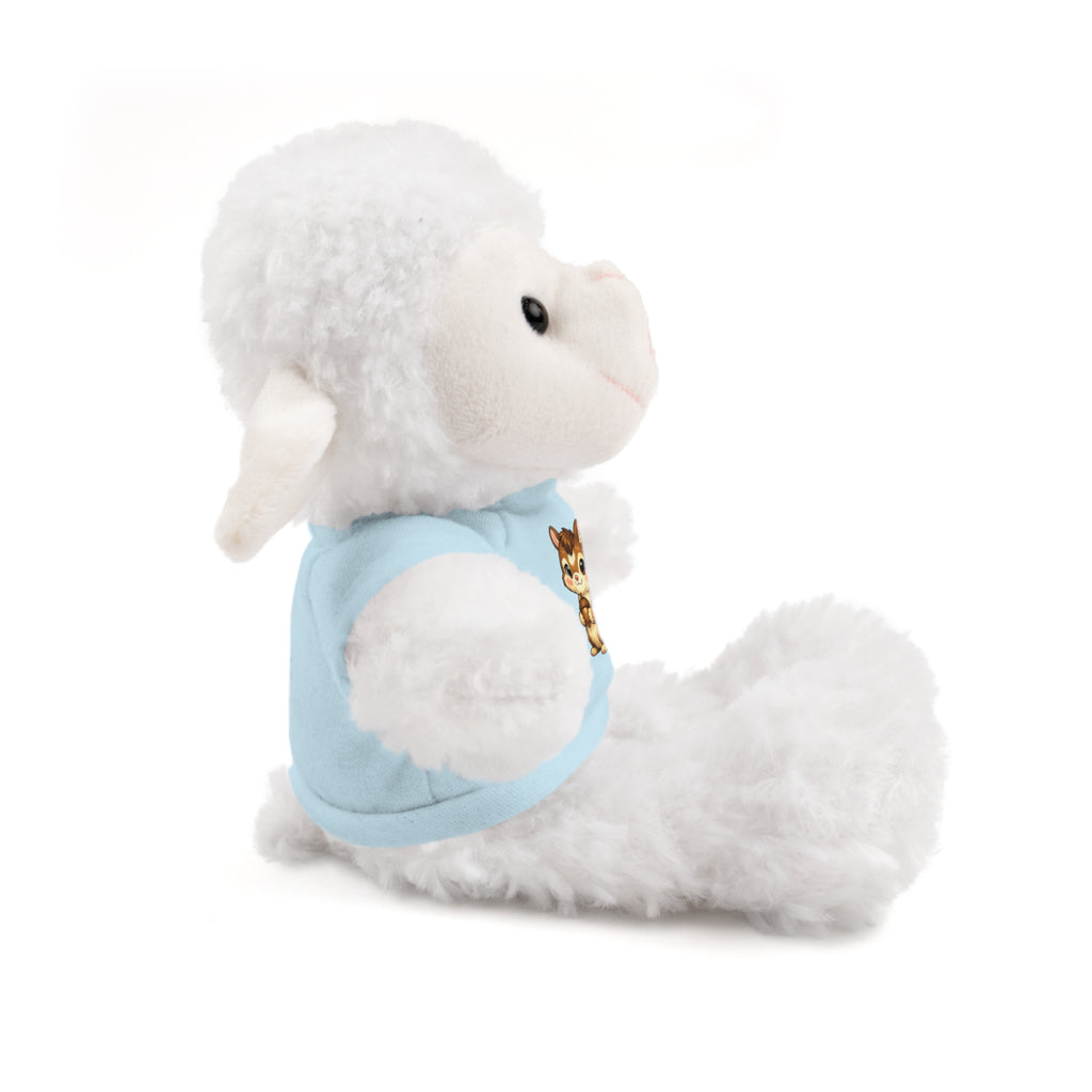 Cute Squirrel Plush Teddy with Graphic Tee — Adorable Stuffed Animal Gift