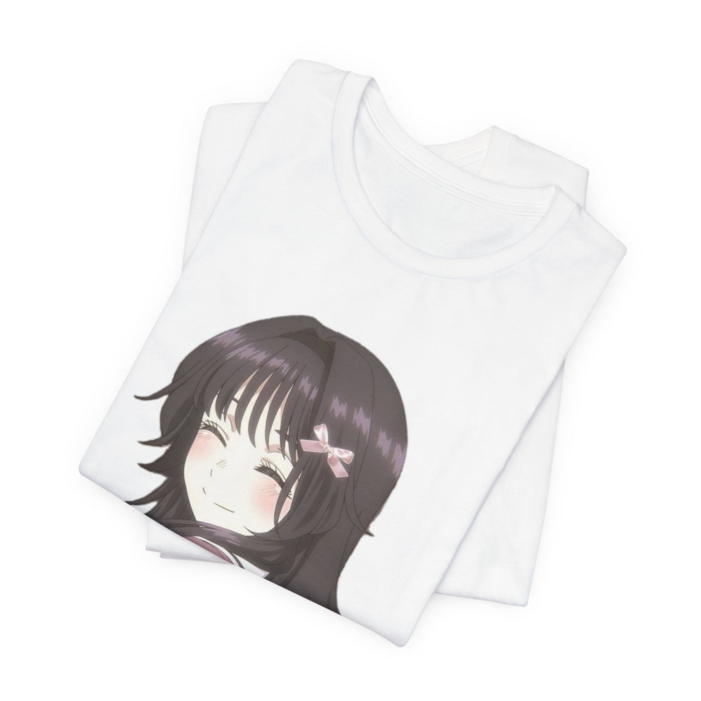 Anime Girl Portrait T-Shirt — Cute Kawaii Smiling Character Tee