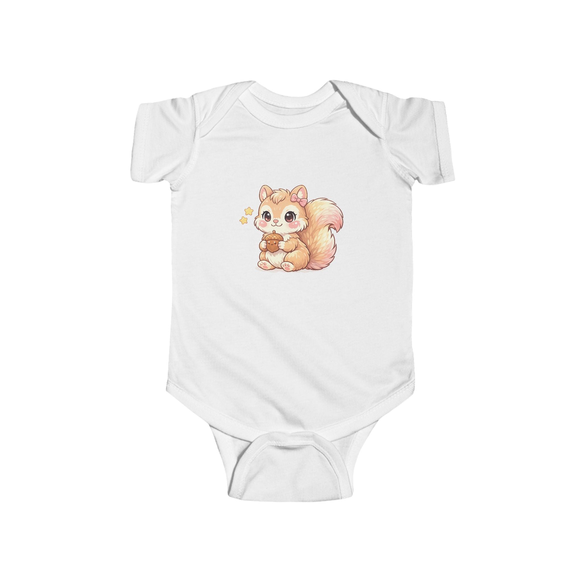 Cute Squirrel Baby Bodysuit — Adorable Woodland Infant Onesie