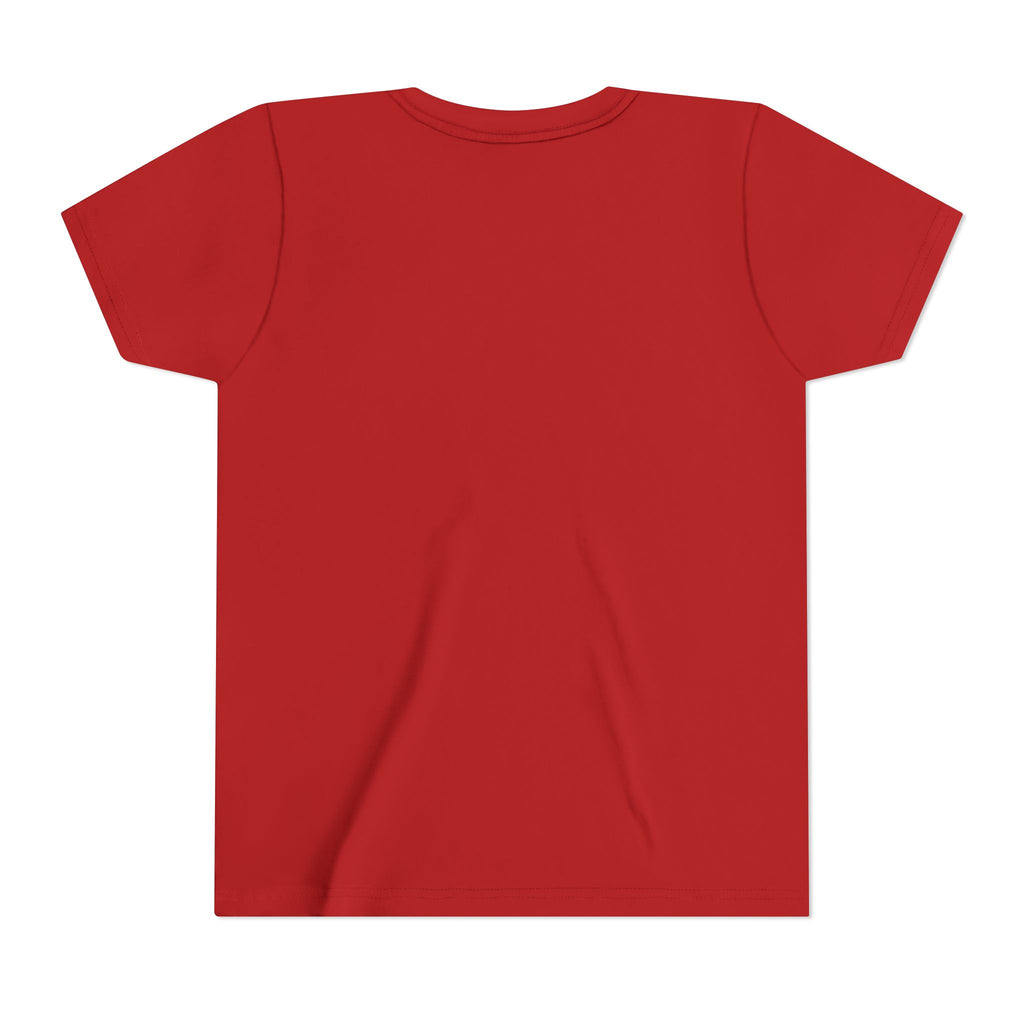 Youth Tee — Red Retro Pinup Girl Christmas Dress