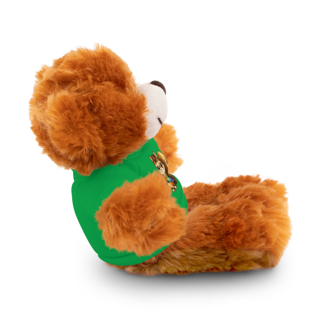 Cute Squirrel Plush Teddy with Graphic Tee — Adorable Stuffed Animal Gift