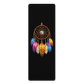 Dreamcatcher Rubber Yoga Mat — Boho Meditation & Pilates Mat with Colorful Feathers