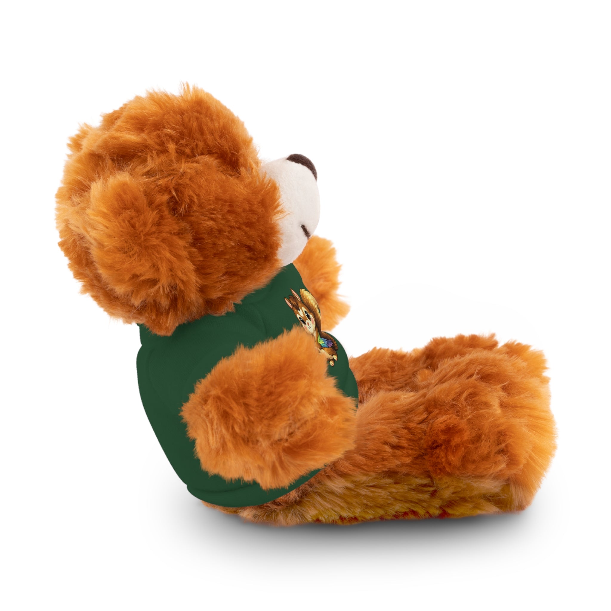 Cute Squirrel Plush Teddy with Graphic Tee — Adorable Stuffed Animal Gift